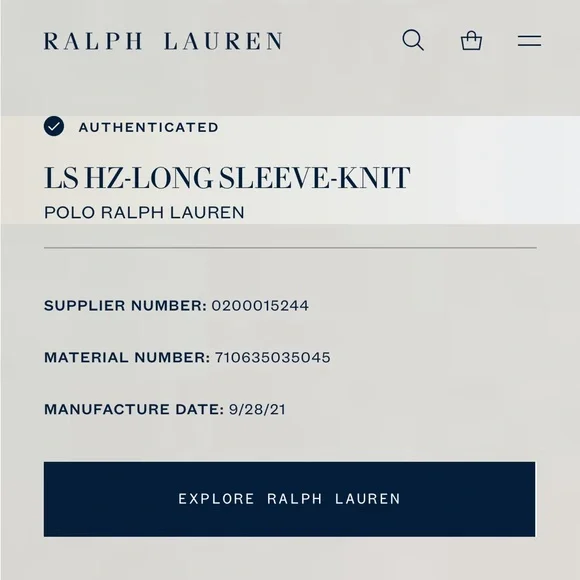 Polo Ralph Lauren Men's Blue Quarterzip - Picture 4 of 4